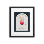 Pina Colada Cocktail Zodiac Sign Framed Art Print Gallery Image 5