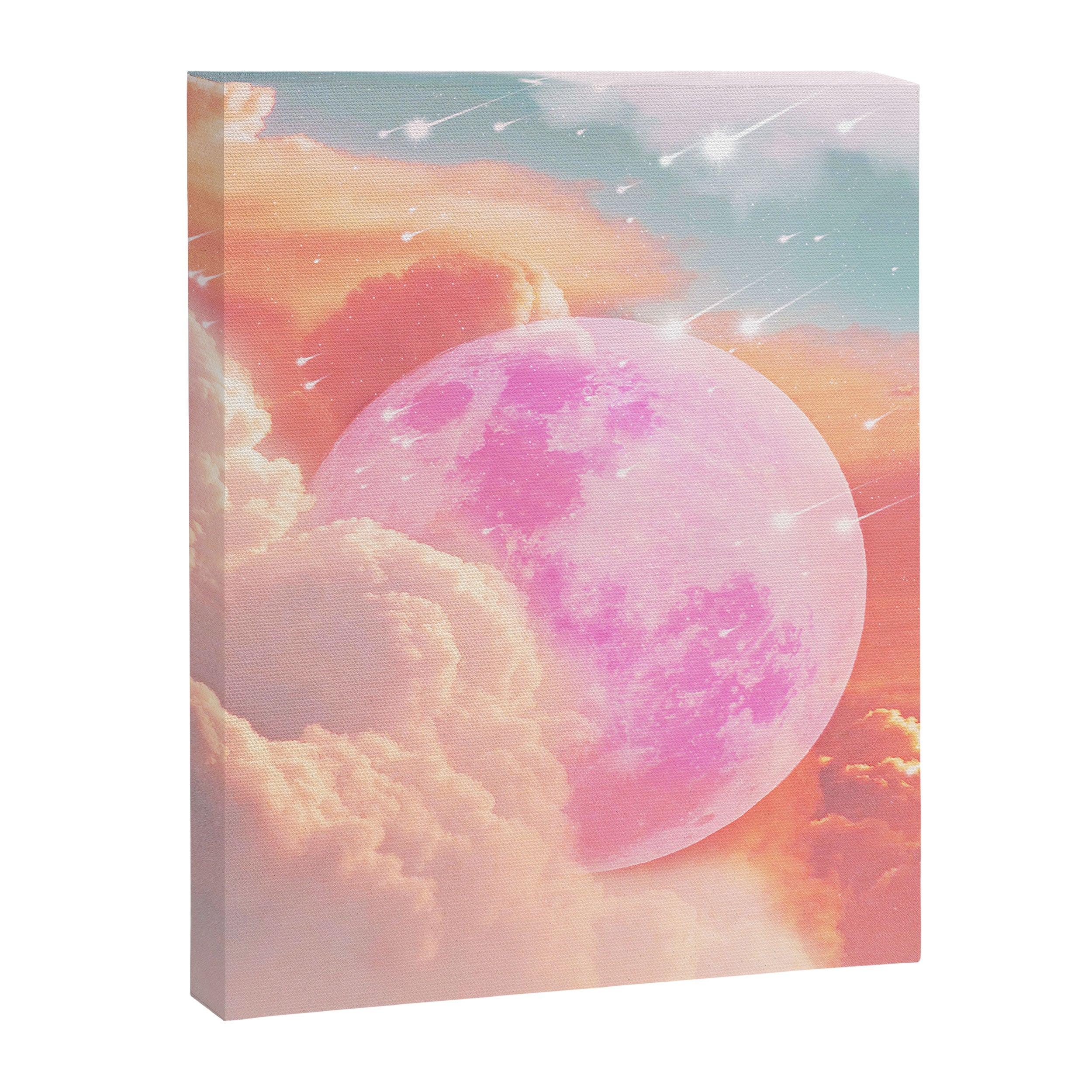 Pink Moon Landscape Canvas Print Gallery Image 6