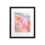 Pink Moon Landscape Framed Art Print Gallery Image 4