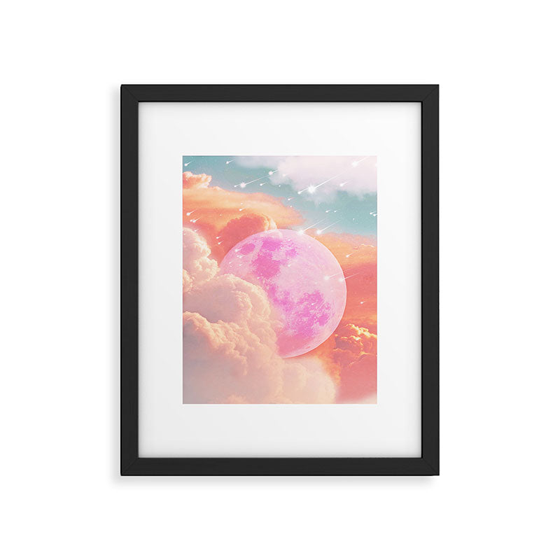 Pink Moon Landscape Framed Art Print Gallery Image 5