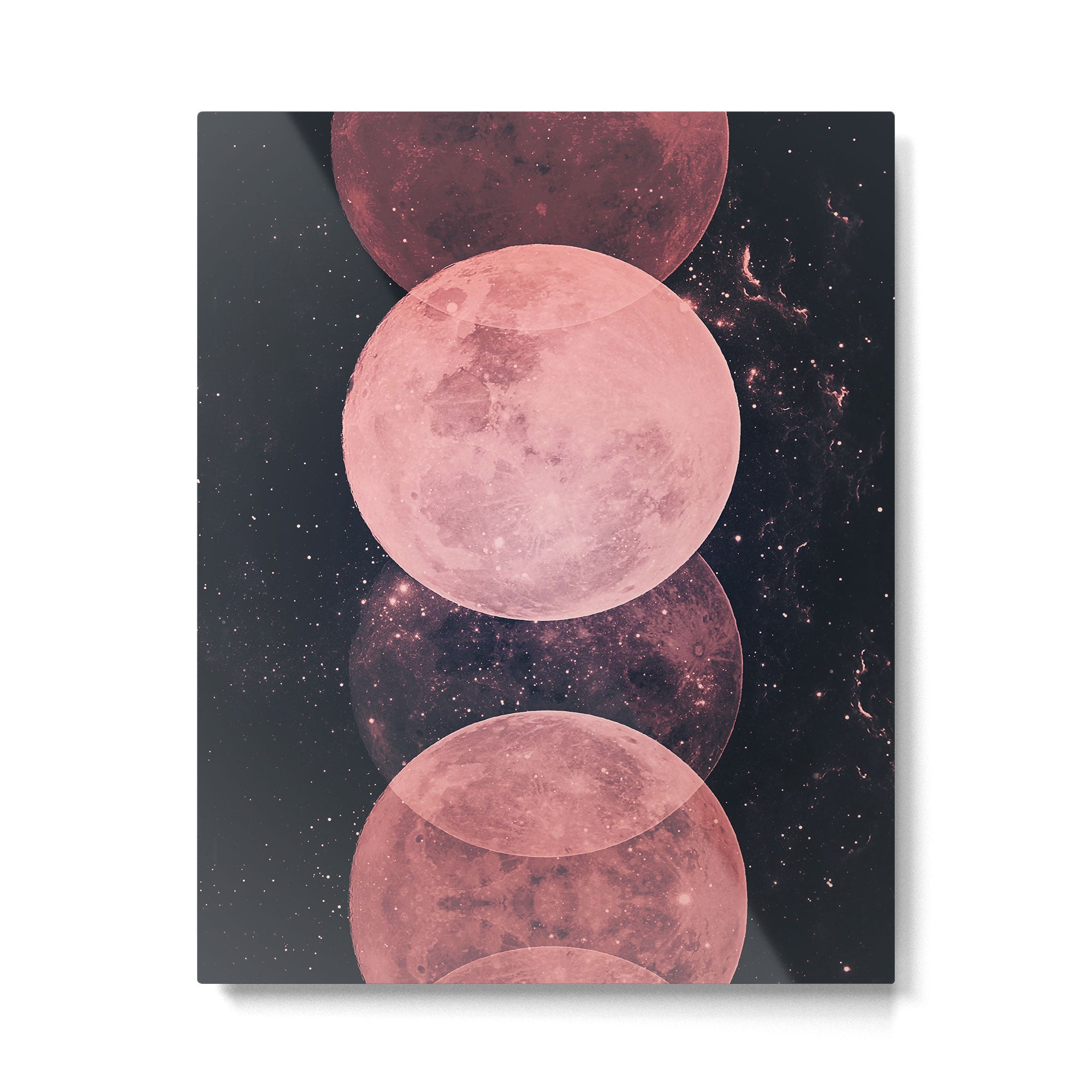 Pink Moon Phases Metal Print Gallery Image 4