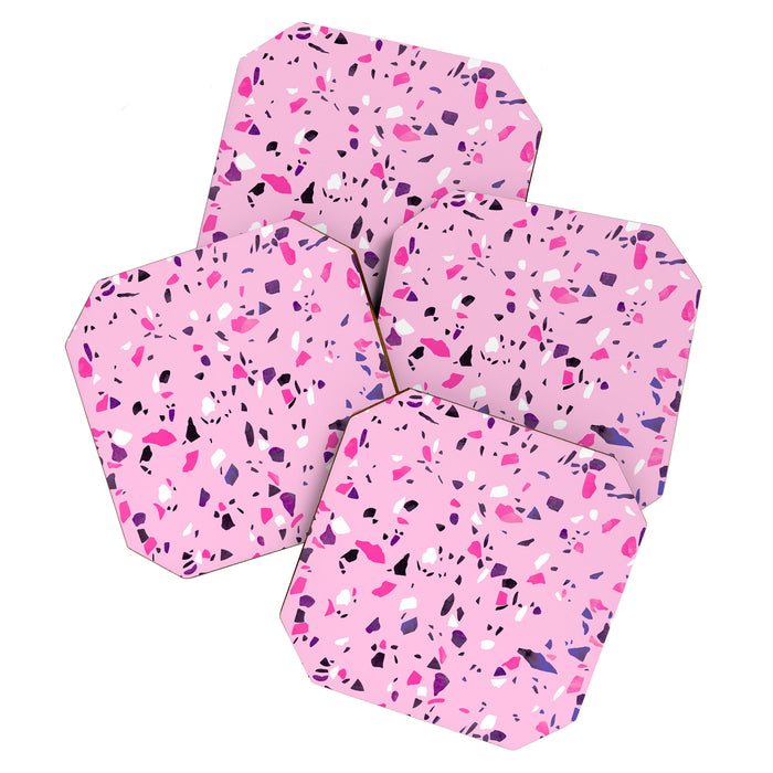 Pink Shadows Terrazzo Coaster Gallery Image 1