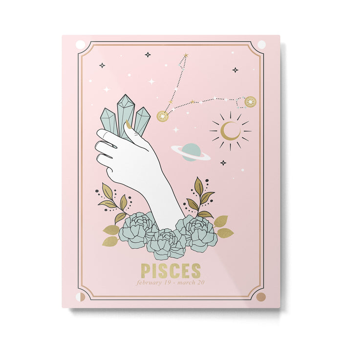 Pisces Zodiac sign Metal Print Gallery Image 1