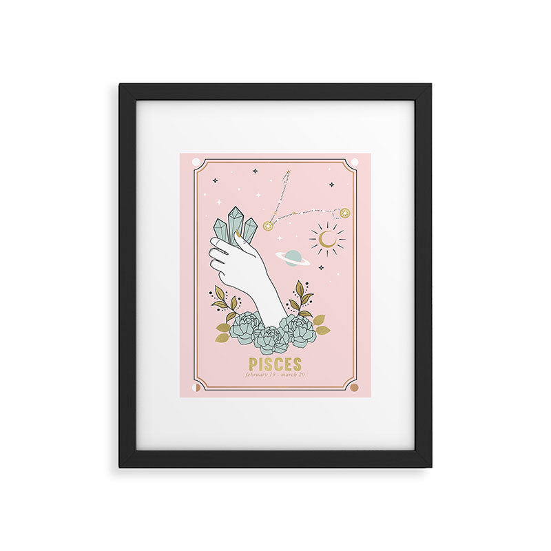 Pisces Zodiac sign Framed Art Print Gallery Image 5