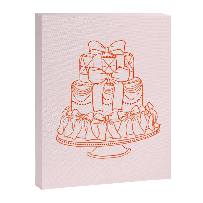 Preppy Bow Cake Canvas Print Gallery Image 1