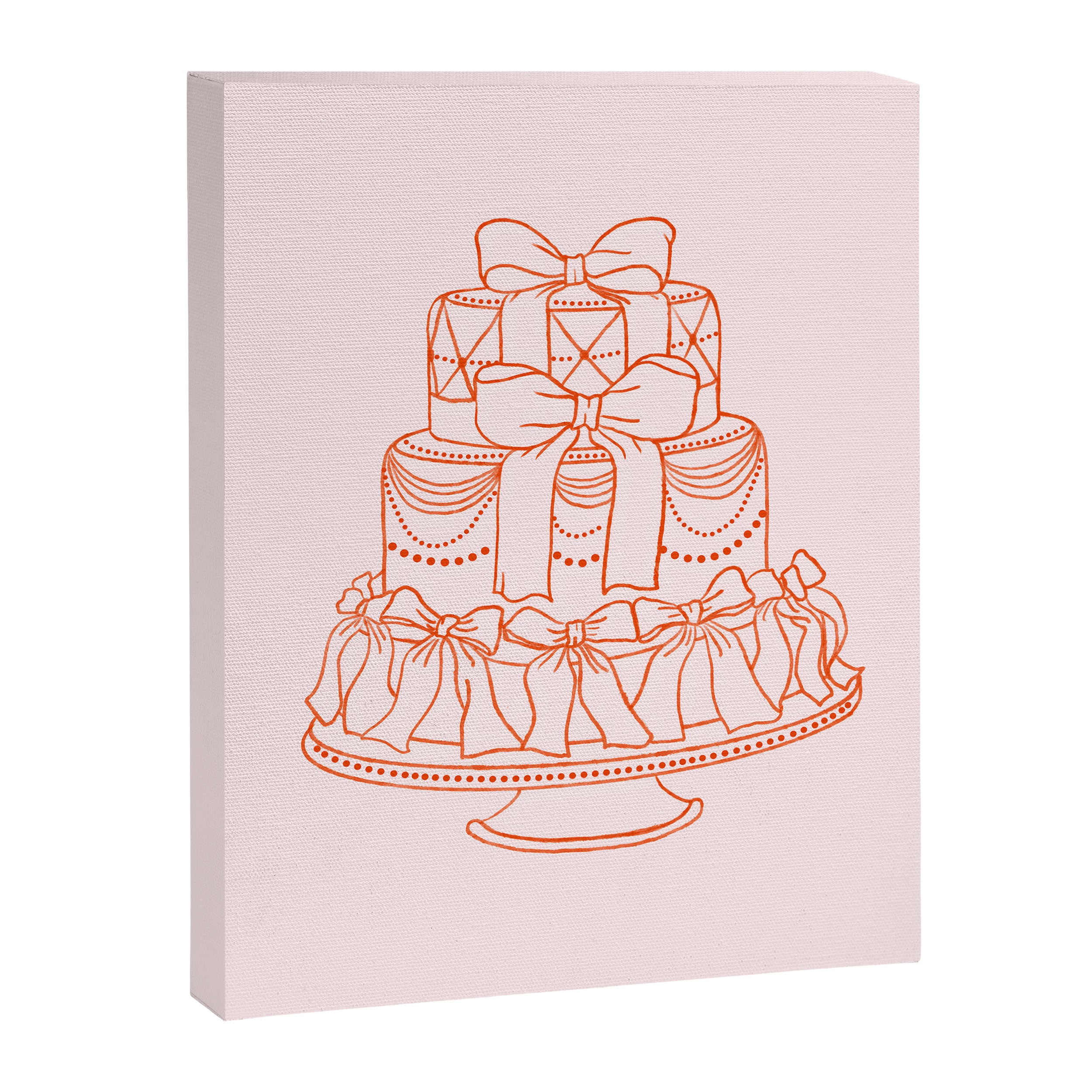 Preppy Bow Cake Canvas Print Gallery Image 6