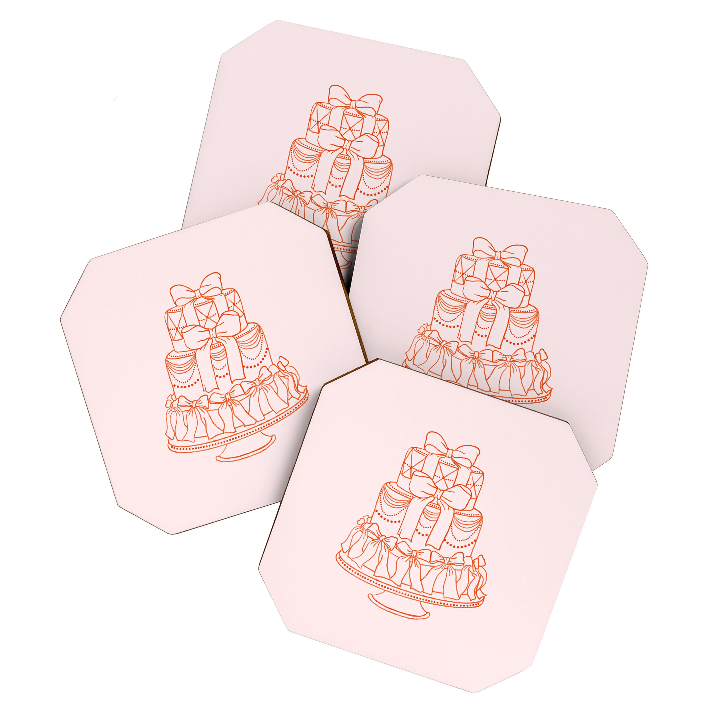 Preppy Bow Cake Coaster Gallery Image 1