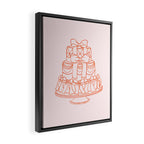 Preppy Bow Cake Framed Canvas Print Gallery Image 2