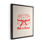 Preppy Strawberry Cake Framed Canvas Print Gallery Image 2