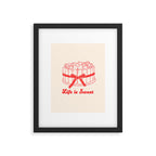 Preppy Strawberry Cake Framed Art Print Gallery Image 5