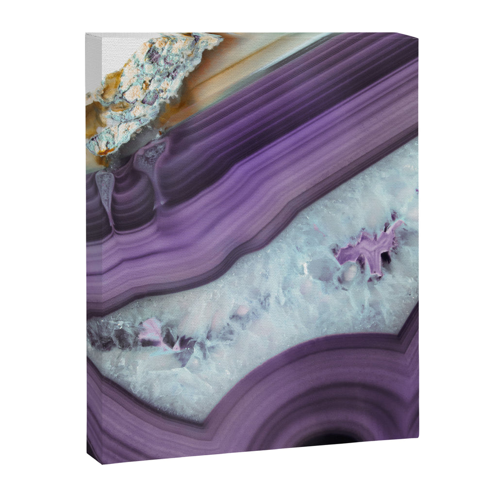 Purple Agate Slice Canvas Print Gallery Image 6