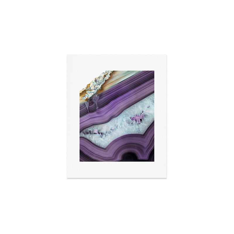 Purple Agate Slice Art Print Gallery Image 1
