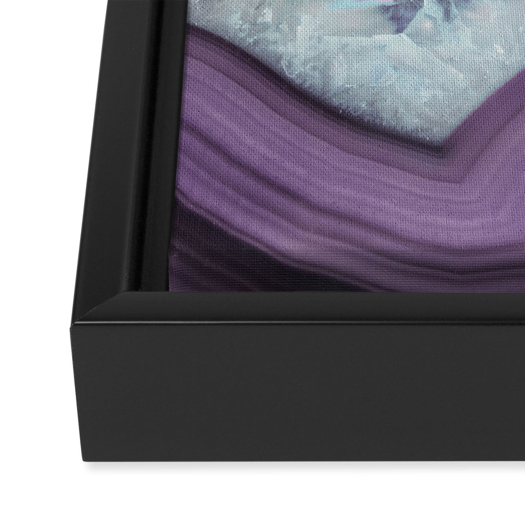 Purple Agate Slice Framed Canvas Print Gallery Image 3