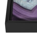 Purple Agate Slice Framed Canvas Print Gallery Image 3
