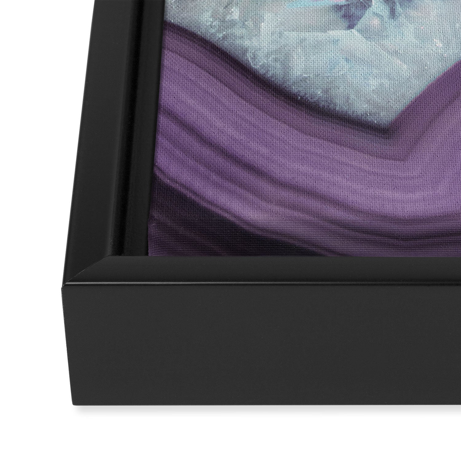 Purple Agate Slice Framed Canvas Print Gallery Image 3
