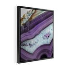 Purple Agate Slice Framed Canvas Print Gallery Image 2