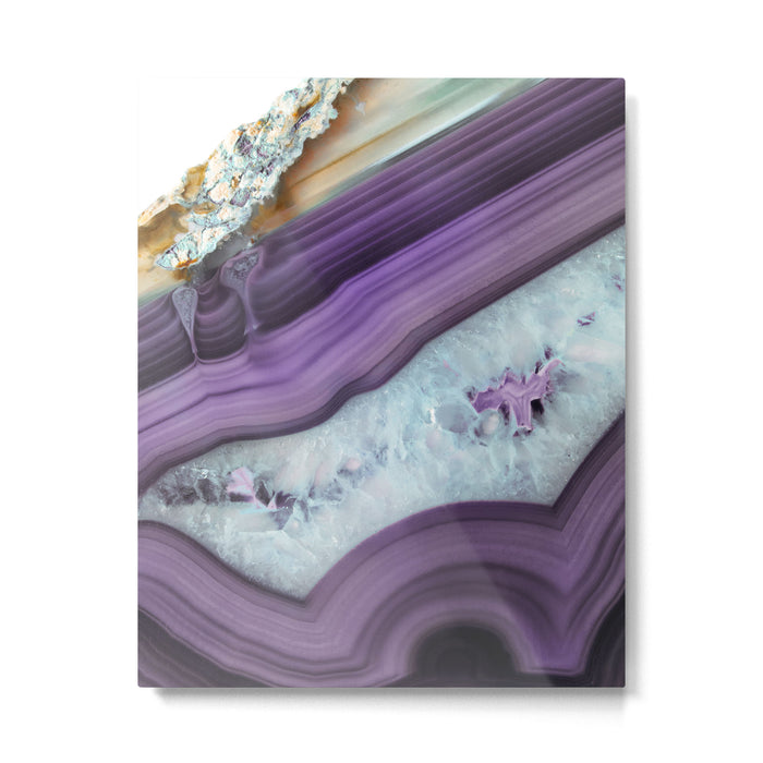 Purple Agate Slice Metal Print Gallery Image 1
