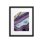 Purple Agate Slice Framed Art Print Gallery Image 4