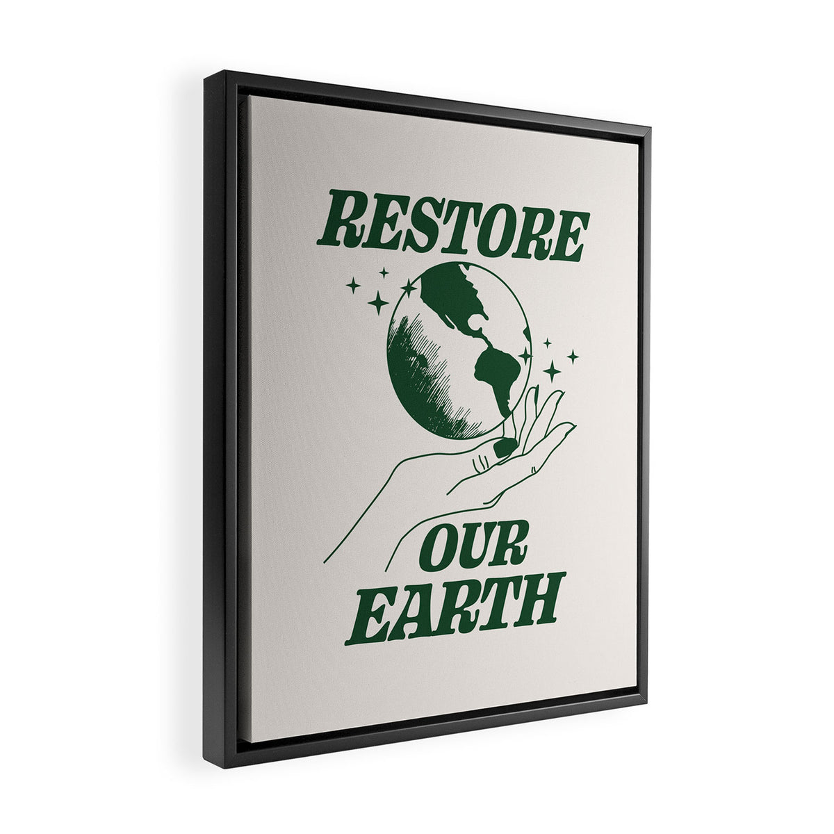 Restore our Earth Framed Canvas Print Gallery Image 2