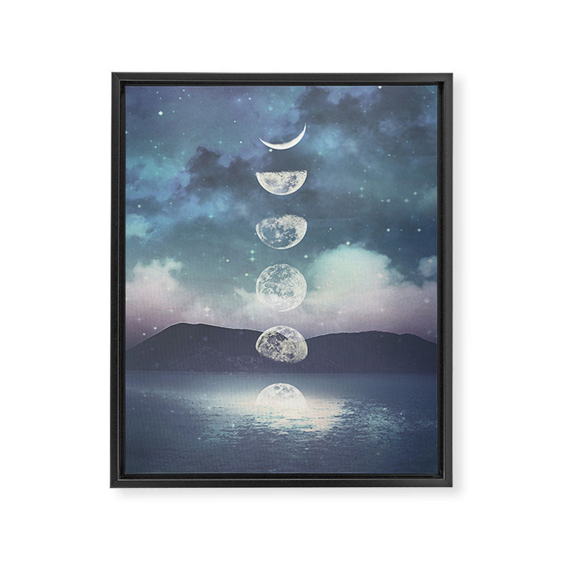 Rising Moon Framed Canvas Print Gallery Image 6