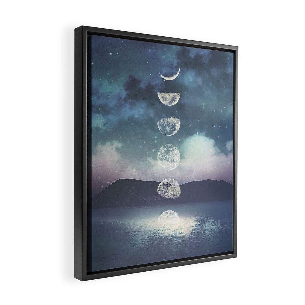 Rising Moon Framed Canvas Print Gallery Image 2