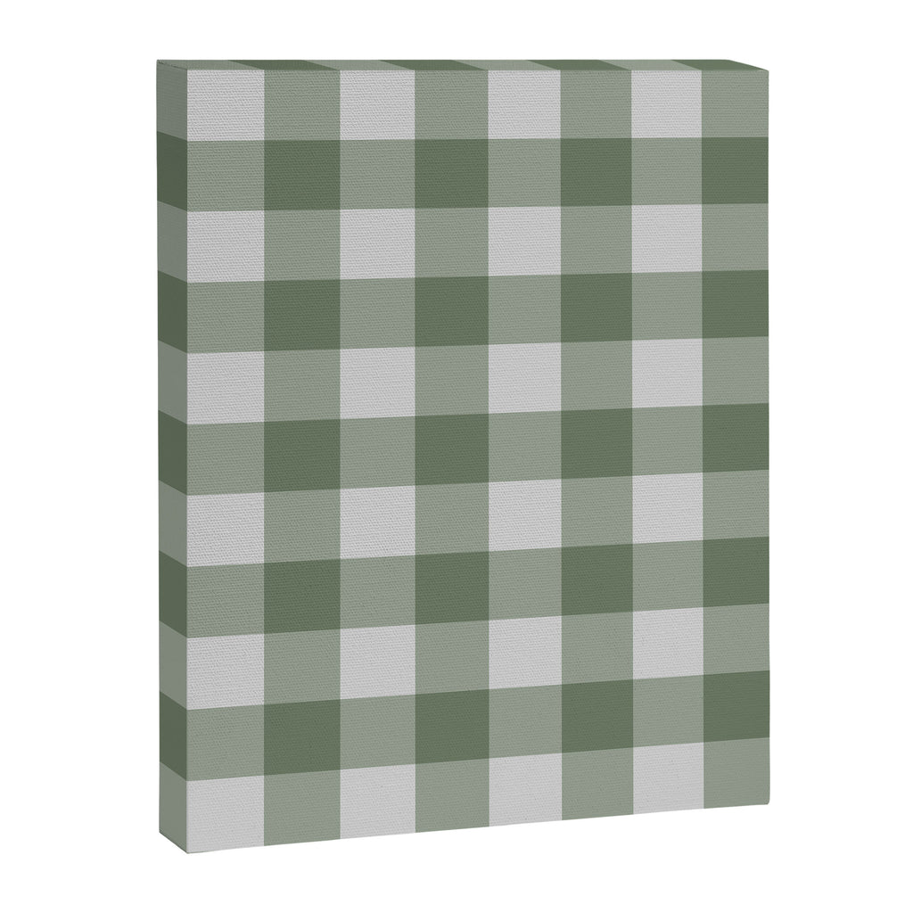Sage Checkered Theme Canvas Print Gallery Image 6