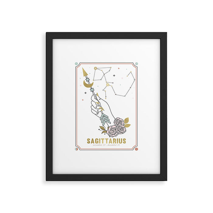 Sagittarius Zodiac Series Framed Art Print Gallery Image 1