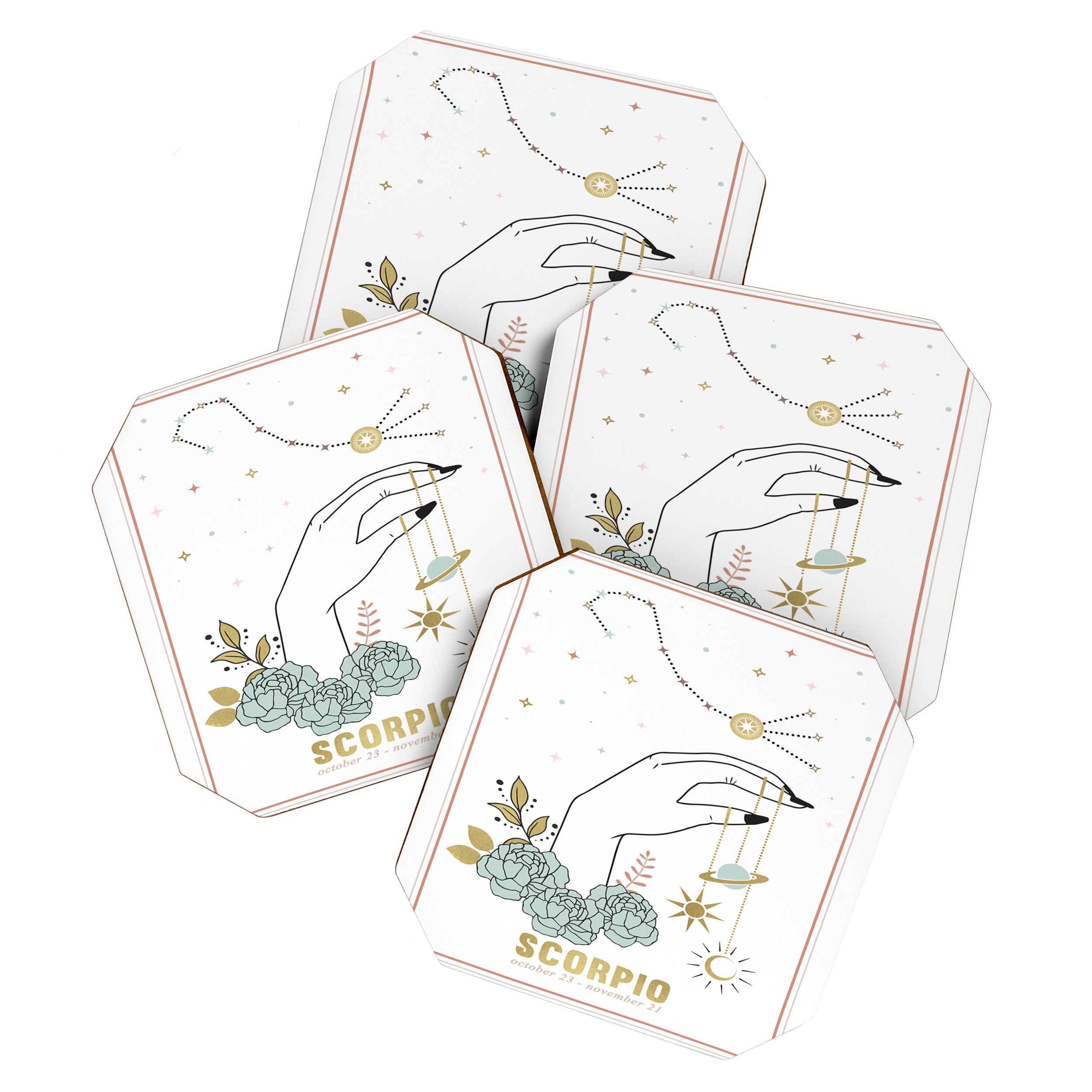 Scorpio Zodiac Series Coaster Gallery Image 1