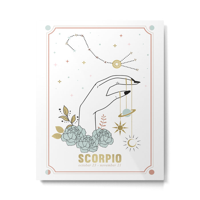 Scorpio Zodiac Series Metal Print Gallery Image 1
