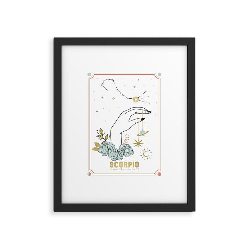 Scorpio Zodiac Series Framed Art Print Gallery Image 5