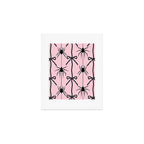 Spider and Bows on Pink Art Print Gallery Image 1