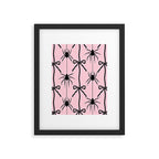 Spider and Bows on Pink Framed Art Print Gallery Image 5