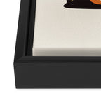 Spooky Cat on a Pumpkin Framed Canvas Print Gallery Image 3