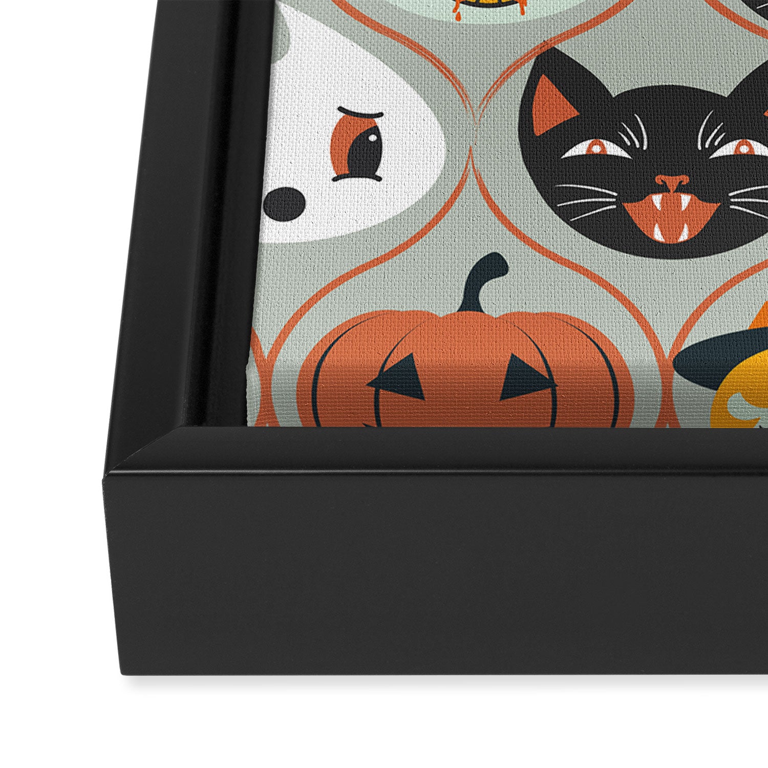 Spooky Sweet Faces Framed Canvas Print Gallery Image 3