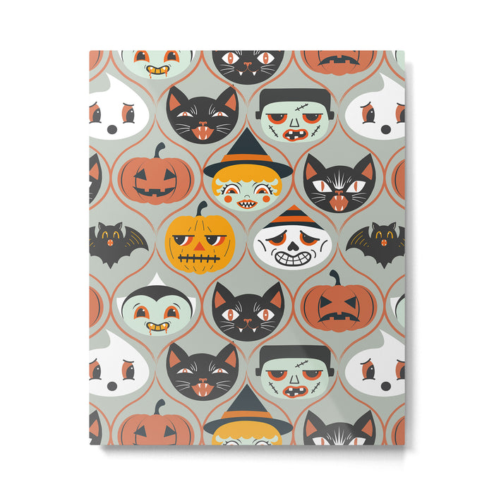 Spooky Sweet Faces Metal Print Gallery Image 1