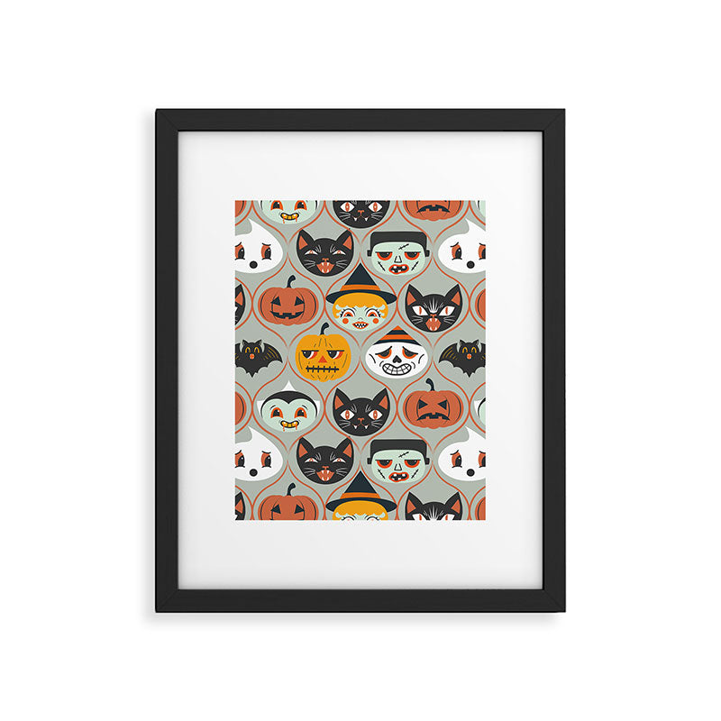 Spooky Sweet Faces Framed Art Print Gallery Image 5
