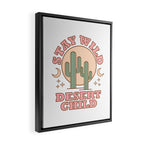 Stay Wild Desert Child Framed Canvas Print Gallery Image 2