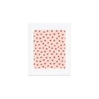 Strawberries on Pink Art Print Gallery Image 1