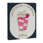 Strawberry Caipirinha Cocktail Zodiac Sign Canvas Print Gallery Image 6