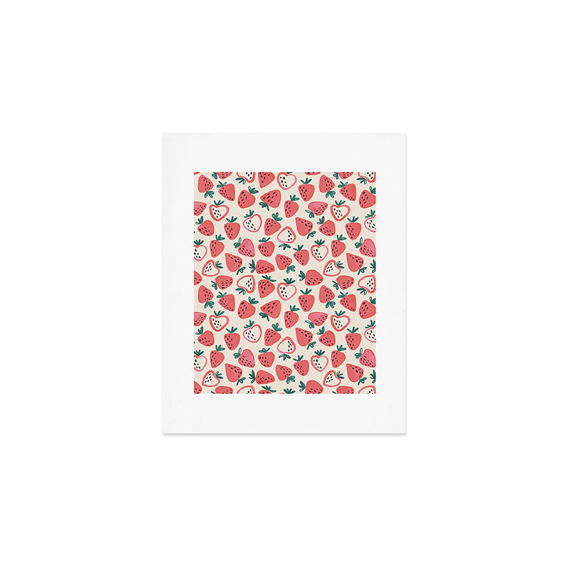 Strawberry Love Art Print Gallery Image 1