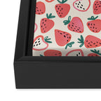 Strawberry Love Framed Canvas Print Gallery Image 3