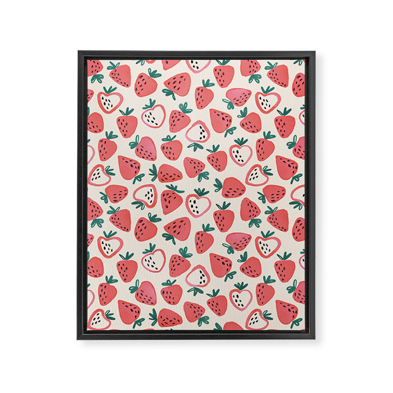 Strawberry Love Framed Canvas Print Gallery Image 6