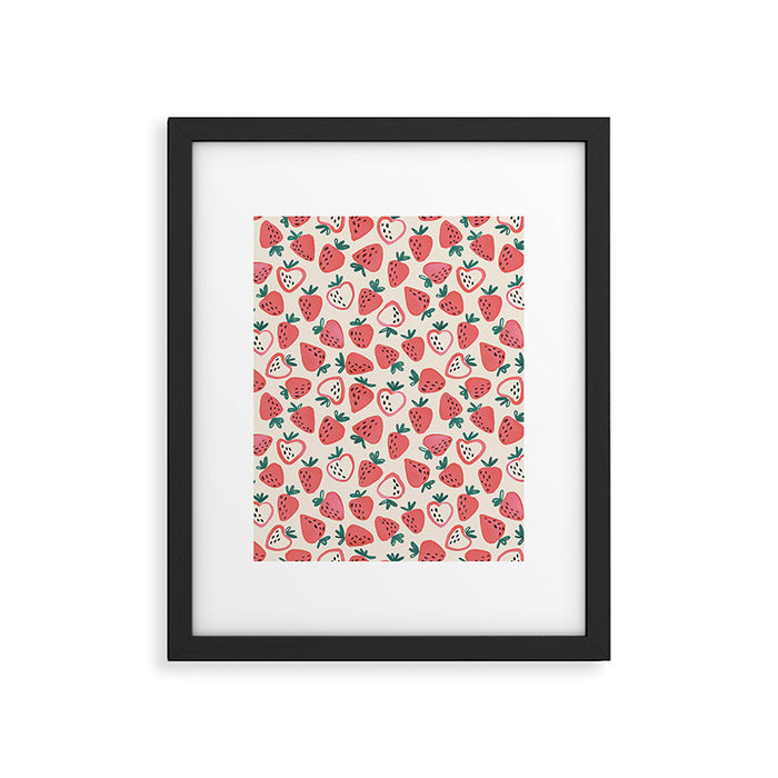 Strawberry Love Framed Art Print Gallery Image 1