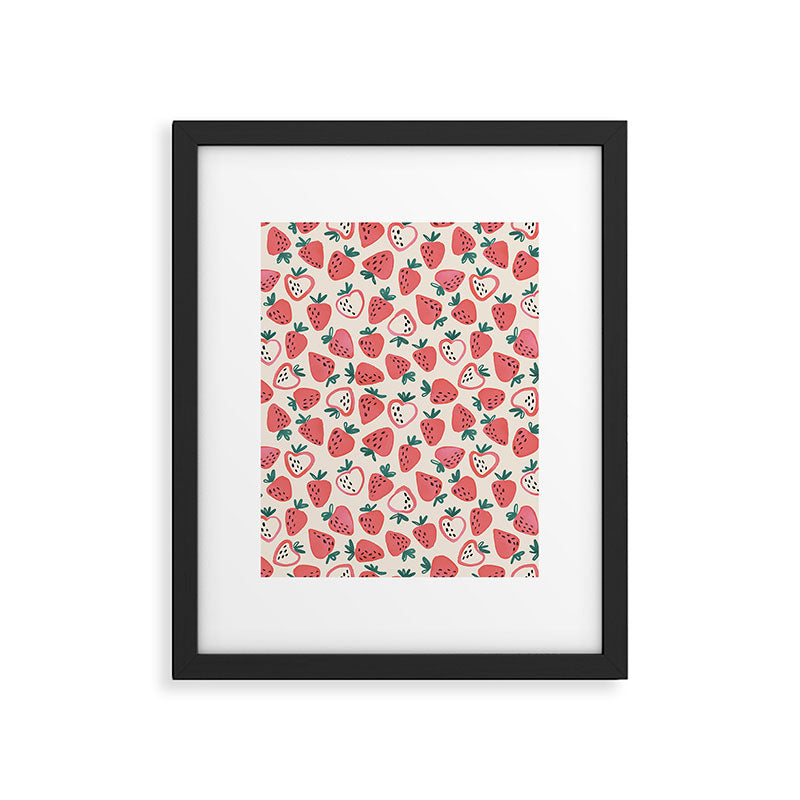 Strawberry Love Framed Art Print Gallery Image 4