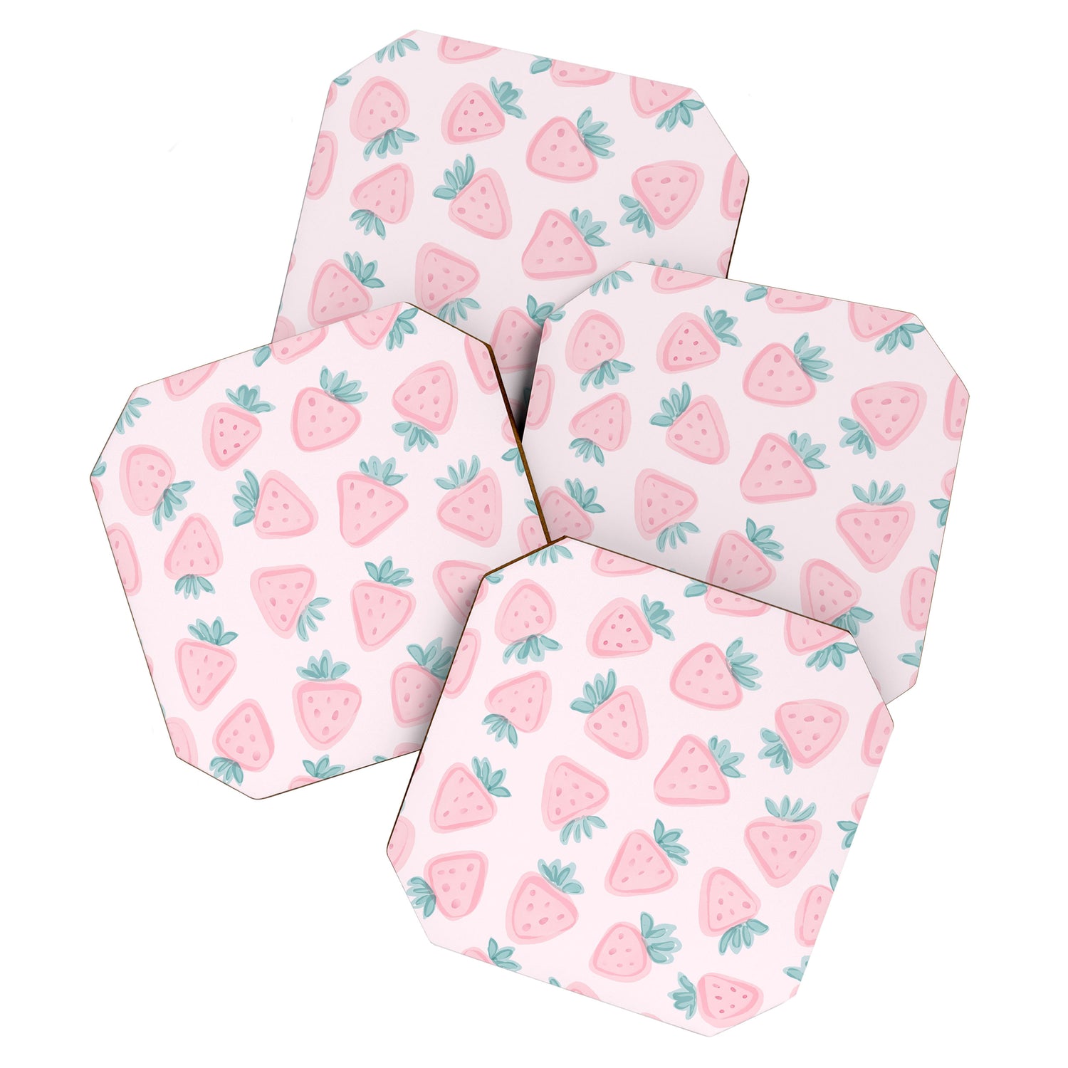 Sweet Strawberries Coaster Gallery Image 1