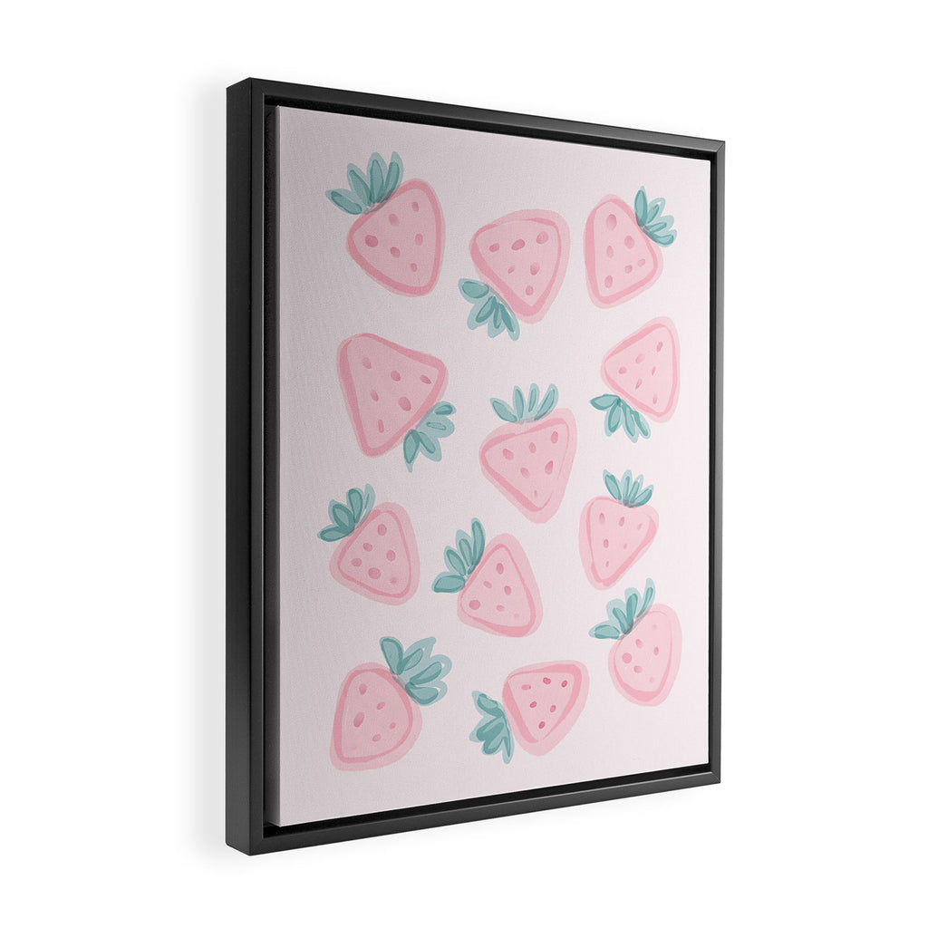 Sweet Strawberries Framed Canvas Print Gallery Image 2