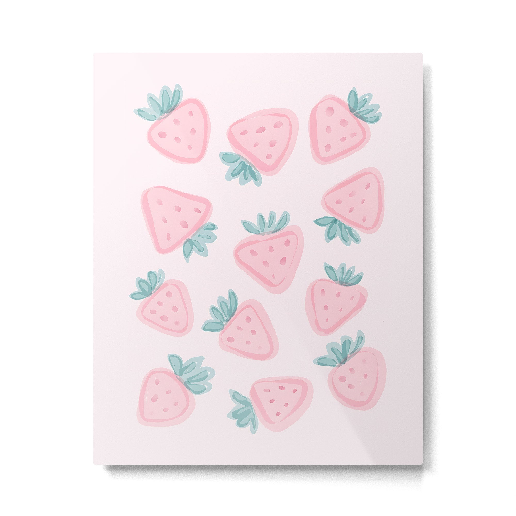 Sweet Strawberries Metal Print Gallery Image 4