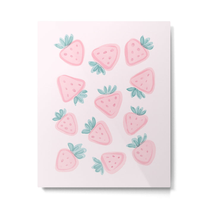 Sweet Strawberries Metal Print Gallery Image 1