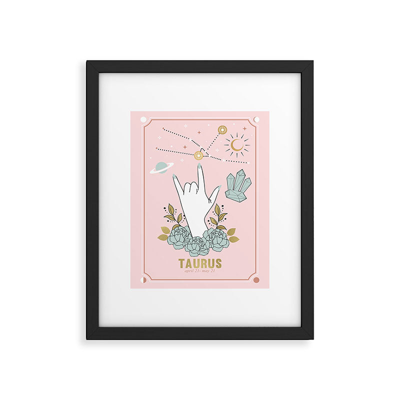 Taurus Zodiac Series Framed Art Print Gallery Image 5