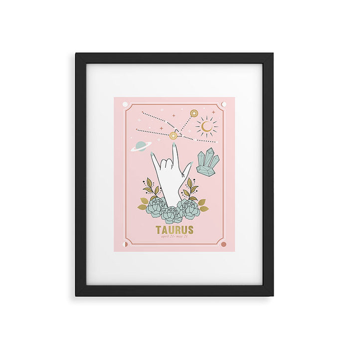 Taurus Zodiac Series Framed Art Print Gallery Image 1